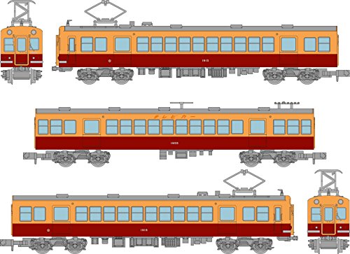 鉄道コレクション 鉄コレ 京阪電車1900系 特急電車 新製車 3両セット A