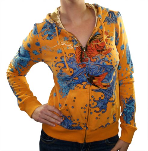 ED HARDY Christian Audigier Platinum Womens Hoodie