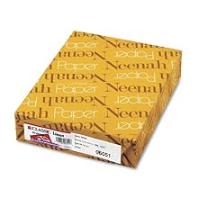Neenah Classic Linen 24 lb 8 1/2 x 11 Inch Solar White Paper 500 Sheets (06051)