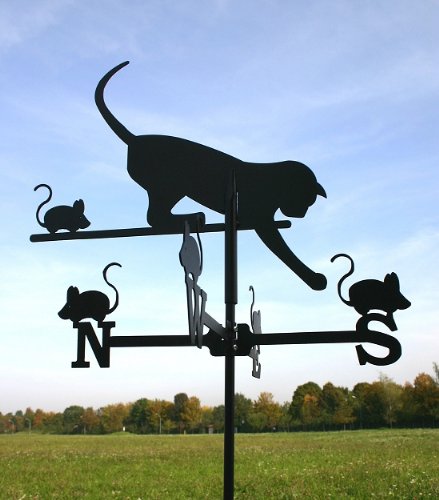 Wetterhahn Wetterfahne Katze klein