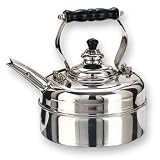 Old Dutch 3Qt Stainless Steel Windsor Whistling Tea Kettle