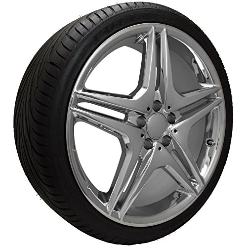 20 inch Mercedes Benz AMG chrome wheels and tire 