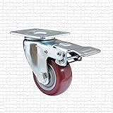 9201-75B 360°回転 超静音シリーズ キャスター 車輪径75mm ブレーキ機能付き