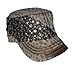 Ladies Beaded Olive & Pique Military Style Cap