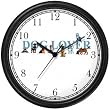 Dog Lover Collage Dog & Cat Cartoon or Comic - JP Animal Wall Clock by WatchBuddy Timepieces (Black Frame)