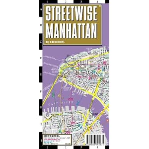 Streetwise Manhattan Map - Laminated City Street Map of Manhattan, New York - Folding pocket size... by Streetwise Maps