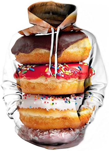 Massa Unisex Sweatshirt Hoodies A (XL, Donut)