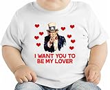 I Want You To Be My Lover Funny Slogan オーガニックベビーTシャツ 6-12 Months