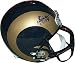 Marshall Faulk St. Louis Rams Autographed Riddell Deluxe Full-Size Replica Helmet