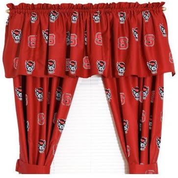 NC State Printed Curtain Panels - North Carolina State Wolfpack