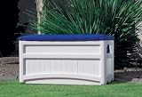 Deck Box with Wheels - White/ Blue