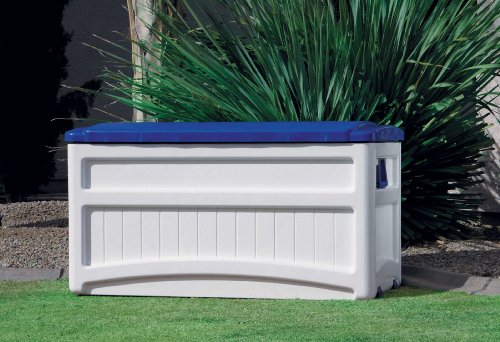 Suncast Cape Cod Premium 73 Gallon Deck Box with Wheels