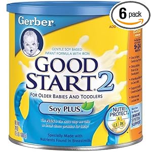 Gerber Good Start 2 Soy PLUS, Powder, Case Pack, Six - 24 Ounce Cans (144 Ounces)