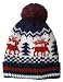 Reindeer Snowflake Winter Beanie Pom Hat Cap Ugly X Mas Sweater
