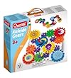 Quercetti 2341 - Kreatives Konstruktions-Stecksystem Kaleido Gears, inklusiv 55 Bauteile, farbig sortiert