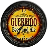GUERRIDO 'S Beer and Ale Cascading Pub Wall Clock