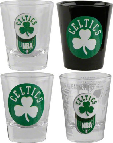 Boston Celtics 3D Logo Shot Glass Set