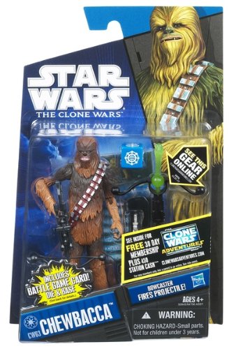 Star Wars 2011 Clone Wars Animated Action Figure CW No. 63 Chewbacca Kashyyyk...