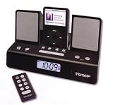 iHome iH26B Portable Travel Alarm Clock for iPod (Black)