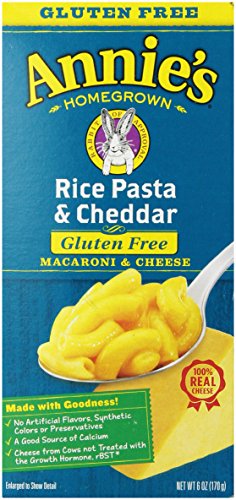 Annie's Homegrown Gluten Free Mac & Cheese, Rice Pasta & Cheddar, 6 Oz