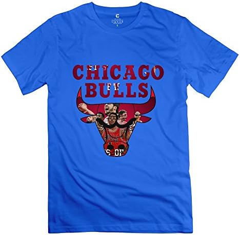 BXGD- Men's Vintage T Shirt Bulls Chicago Size XXL RoyalBlue