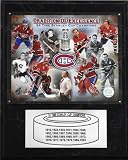 NHL Montreal Canadiens 24 Time Stanley Cup Champs Champions Plaque