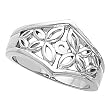 14K White Gold Engagement Ring Mounting