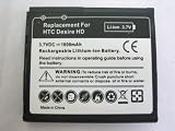 HTC DESIRE HD A9191 / Ace / BD26100 / HTC Inspire 4G T8788 High Capacity Battery SPARE REPLACE REPLACEMENT - EXTRA LONG LIFE 1600mAh 1600 maH
