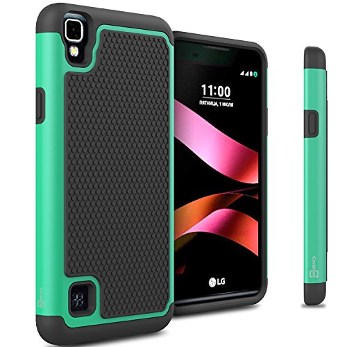 Compatible for LG Tribute HD Case, LG X Style Case CoverON® [HexaGuard Series] Slim Hybrid Hard Phone Cover Case for LG Tribute HD/X Style - Teal Mint