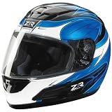 Z1R Viper Vengeance Full Face Motorcycle Helmet Black/Blue Extra Large