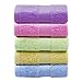 Moolecole 5-Pack Ultra Soft Fiber Face Towel Set Absorbent Hand Towels Spa Bath Towels 13.5''x 30''