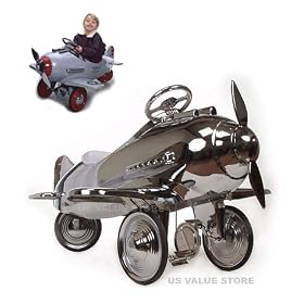 American-retro Limited Chrome Pedal Airplane by American Retro