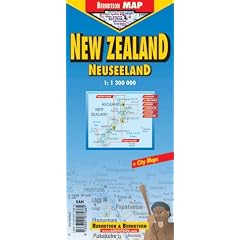 B & B Map, New Zealand