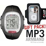 Polar RS100 Heart Rate Monitor Black with MP3 Armband