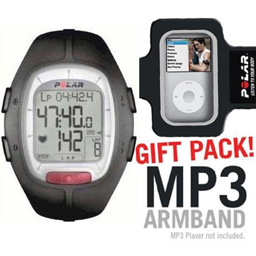 Polar RS100 Heart Rate Monitor Black with MP3 Armband