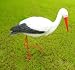 Storch Gregor aus Kunstharz hergestellt