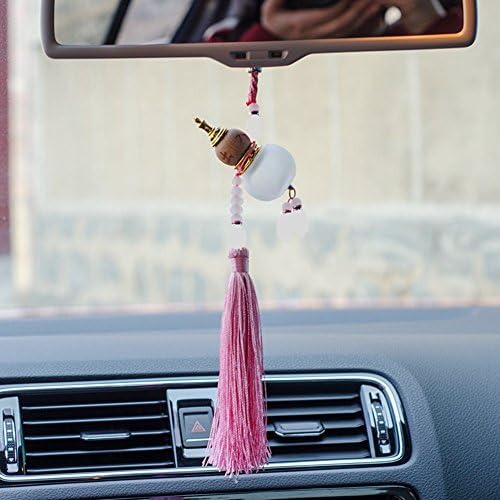 Chinese knot Tassel Wu Lou Gourd for Car Decoration (Pink)