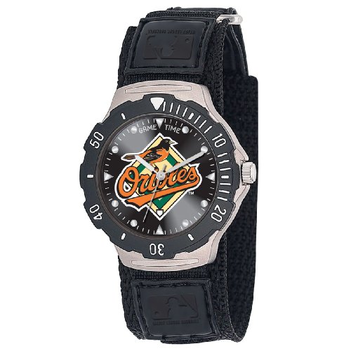 MLB Men's MDV-BAL Agent Series Baltimore Orioles Velcro Watch