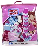 Mega Bloks 70 pc Pink Building Blocks Bag