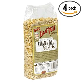 Bob's Red Mill Chana Dal Beans, 24-Ounce Packages (Pack of 4)