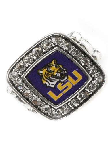 Licensed LSU Tigers College Team Stretch Fashion Ring