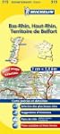 Carte DPARTEMENTS Bas-Rhin, Haut-Rhin...
