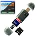 SanDisk 8GB micro Secure Digital High Capacity (microSD HC) Card (8 GB micro SD HC Karte) + ELEKTROWA-SOFTWARE + miniSD / SD Adapter (3in1) + Kartenleser