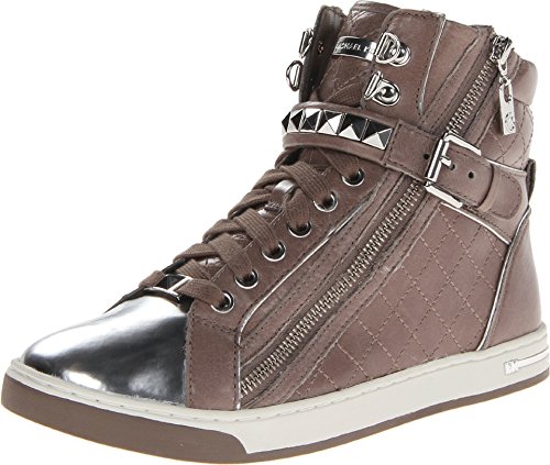 Michael Michael Kors Glam Studded High Top Sneakers Dark Cement