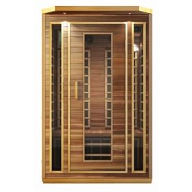 2 Person Sauna Cedar Carbon Fiber Dry Heat FAR Infrared Portable Detox