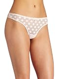 Betsey Johnson Womens Bubble Mesh Thong, China Doll, Large