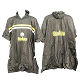 Pittsburgh Steelers Hooded Rain Poncho - Black, Bigger