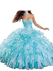 Girls  Organza/Satin  Ball Gown Bandage Dress/Quinceanera Dress/Party Dress 