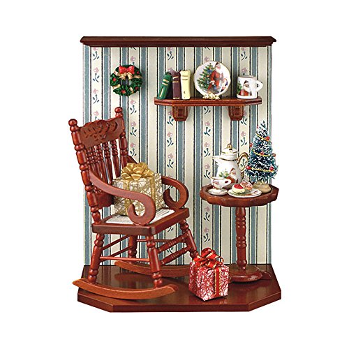 Alexander Taron Home Seasonal Décorative Accessories Reutter Porzellan Miniature Christmas Room – 6.1″H x 2.8″W x 4.6″D