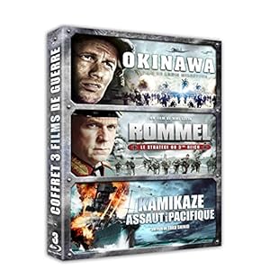 Coffret 3 films de guerre - Okinawa + Rommel, le stratège du 3ème Reich + Kamikaze, assaut dans le